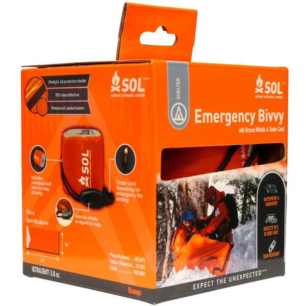 Adventure Medical SOL Emergency Bivvy With Rescue Whistle 2 Adventure Medical SOL Emergency Bivvy With Rescue Whistle - Image 2