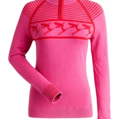 Nils 2021 Women's Skier 3 Sweater- 1/4 Zip -rei shop 115000 hotpink 1 14233.1628540189
