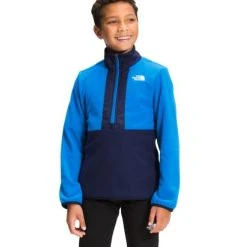 The North Face 2022 Youth Glacier 1/4 Zip -rei shop 116307 heroblue 93067.1626452146