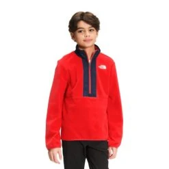 The North Face 2022 Youth Glacier 1/4 Zip -rei shop 116307 red 88614.1626452145