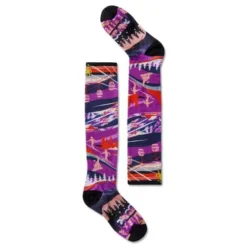 Smartwool Corporation 2022 Jr Performance Ski Zero Cushion Print Socks