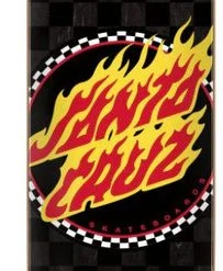 NHS Santa Cruz Flame Dot Skateboard Deck