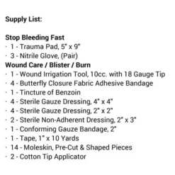 Adventure Medical Mountain Backpacker Medical Kit -rei shop Supply List2