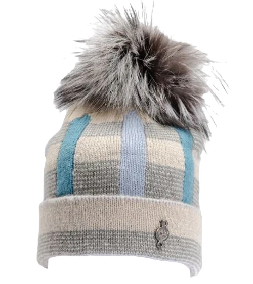 HARRICANA HATS 2023 Beki Plaid Beanie 2 HARRICANA HATS 2023 Beki Plaid Beanie - Image 2