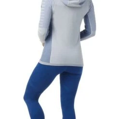 Smartwool Corporation 2023 Womens Intraknit Merino Fleece Full Zip Hoody -rei shop bluewhite3 92367.1661439267