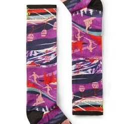 Smartwool Corporation 2023 Junior Ski Zero Cushion Skication Print Socks