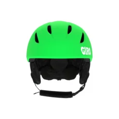 Giro - Bell Sports 2021 Launch -rei shop giro launch snow helmet matte bright green lilnugs front 47008.1672255602