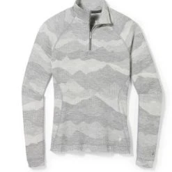 Smartwool Corporation 2023 Women's Merino 250 Baselayer Pattern 1/4 Zip -rei shop grey mtn 23663.1669395640