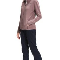The North Face 2022 Women's TKA Glacier Full Zip Jacket -rei shop mauve4 64611.1626452268