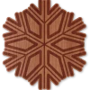 Snowflake Wood Sticker